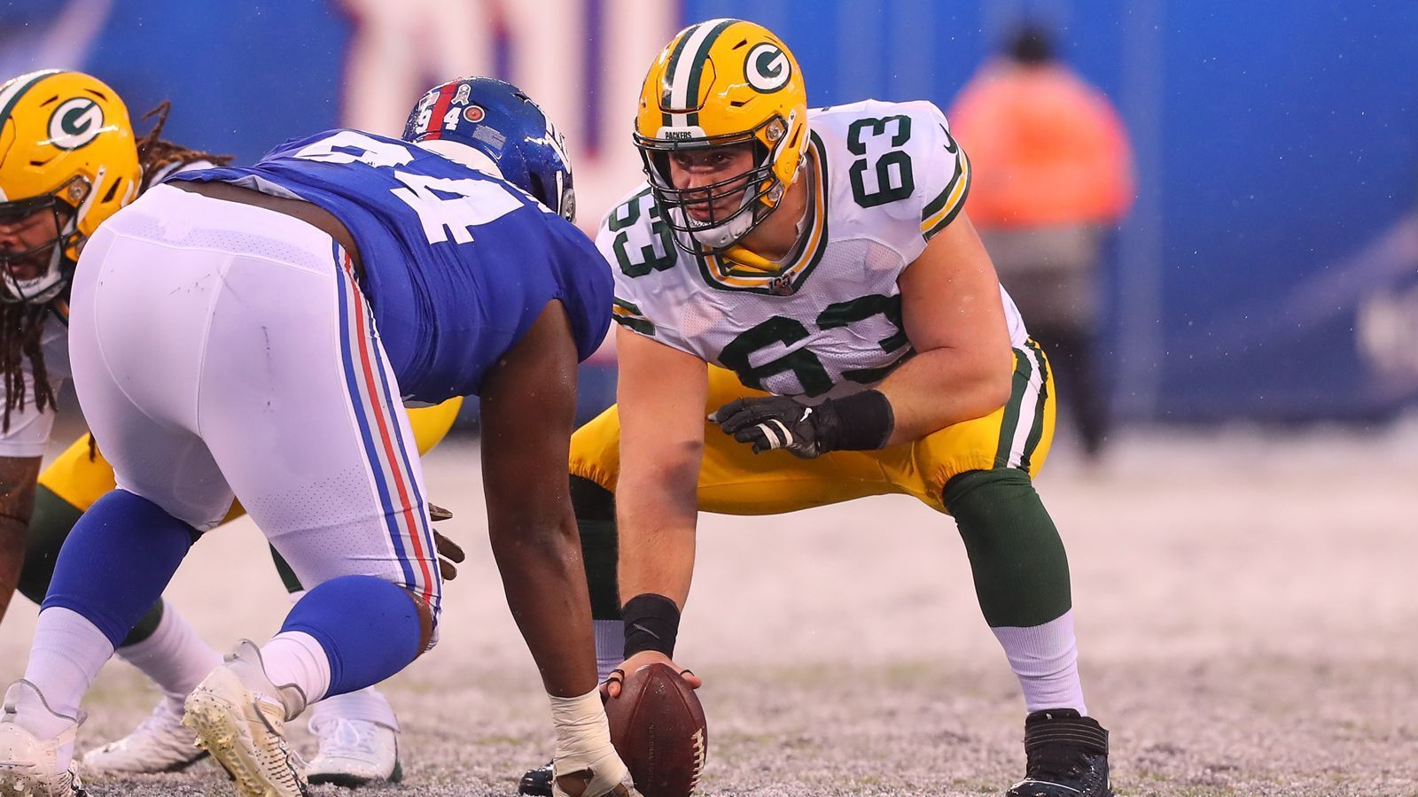 
                <strong>Center</strong><br>
                Corey Linsley (Green Bay Packers), 18 Stimmen - 2nd Team: Ryan Kelly (Indianapolis Colts): 8 Stimmen
              