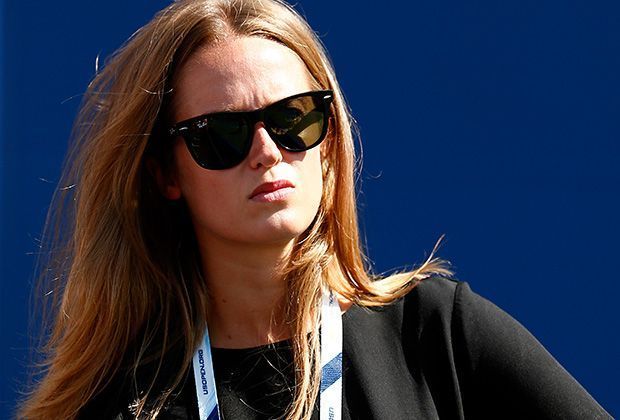 
                <strong>Kim Sears</strong><br>
                Kim Sears, Freundin von Andy Murray, weilt natürlich auch in NYC und fieberte mit, als sich Murray nach großem Kampf gegen Robin Haase durchsetzen konnte. 
              