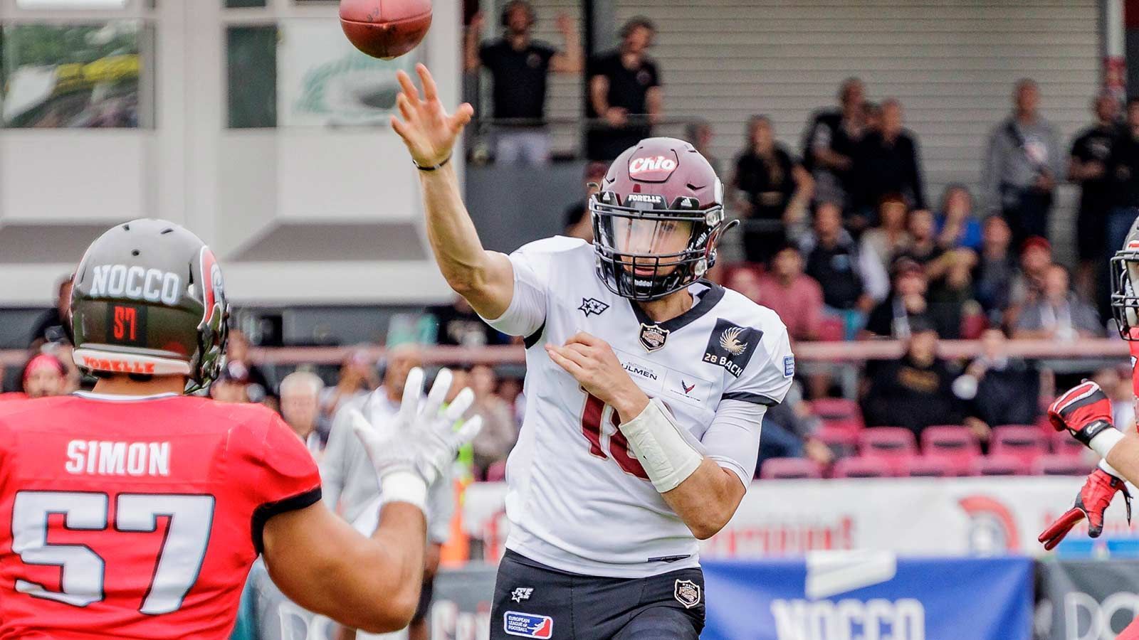 <strong>Passing Touchdowns</strong><br>
                1. Jadrian Clark, Rhein Fire: 53<br>2. Chad Jeffries, Munich Ravens: 30<br>2. Zachary Edwards, Paris Musketeers: 30<br>4. Luke Zahradka, Milano Seamen: 25<br>5. Slade Jarman, Berlin Thunder: 21