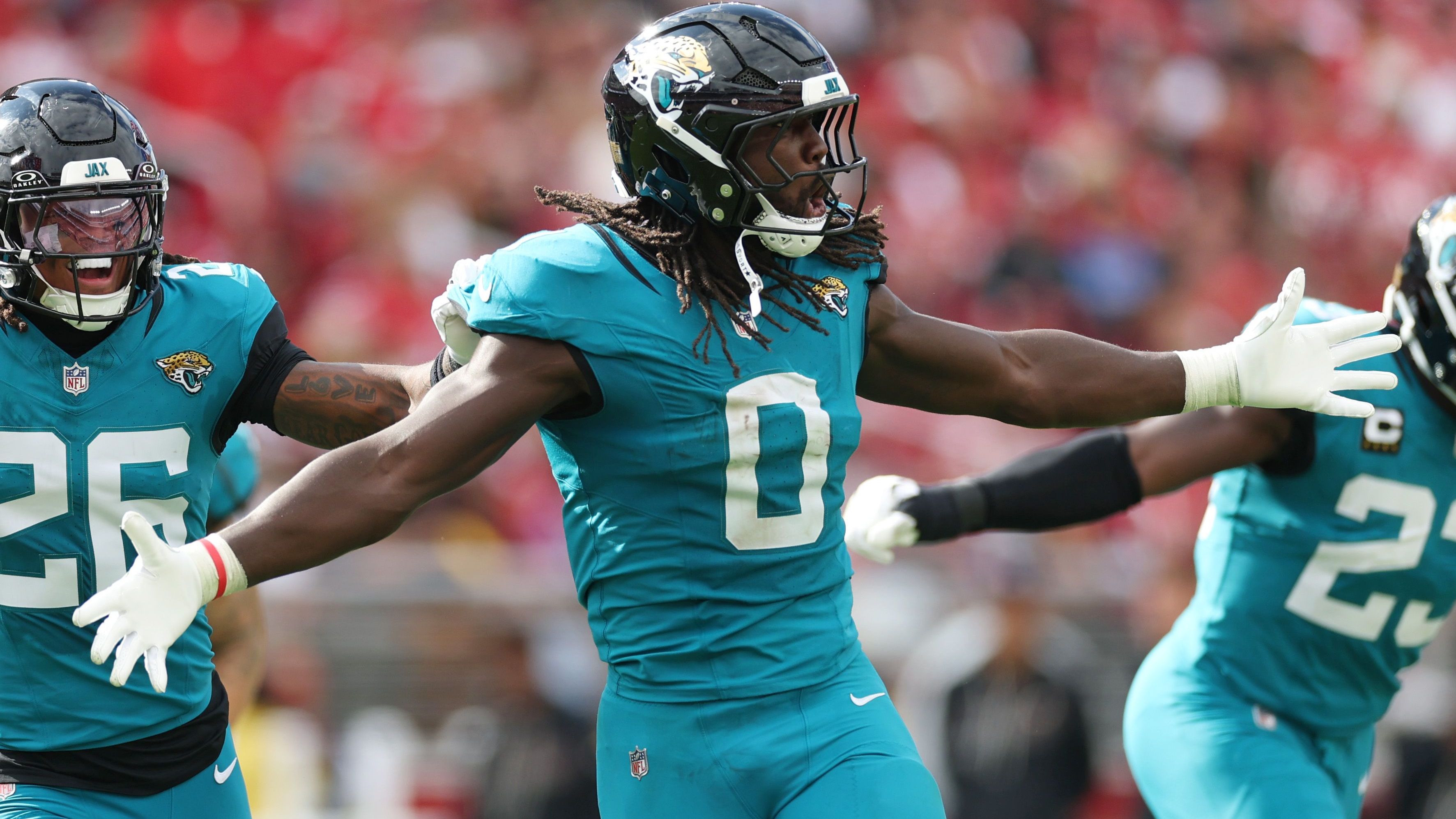 <strong>AFC Defense: Devin Lloyd (LB, Jacksonville Jaguars)</strong><br>8 Tackles, 2 Interceptions, 1 Tackle for loss; einziger AFC-Spieler in Week 4 mit mindestens zwei Interceptions