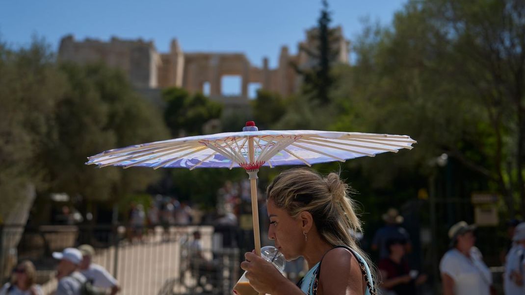 Die Akropolis: Griechische Behörden haben aufgrund der Hitze Arbeits-Stopps in Teilen des Landes angeordnet. 
