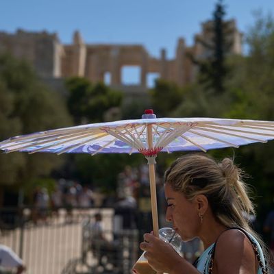 Die Akropolis: Griechische Behörden haben aufgrund der Hitze Arbeits-Stopps in Teilen des Landes angeordnet. 