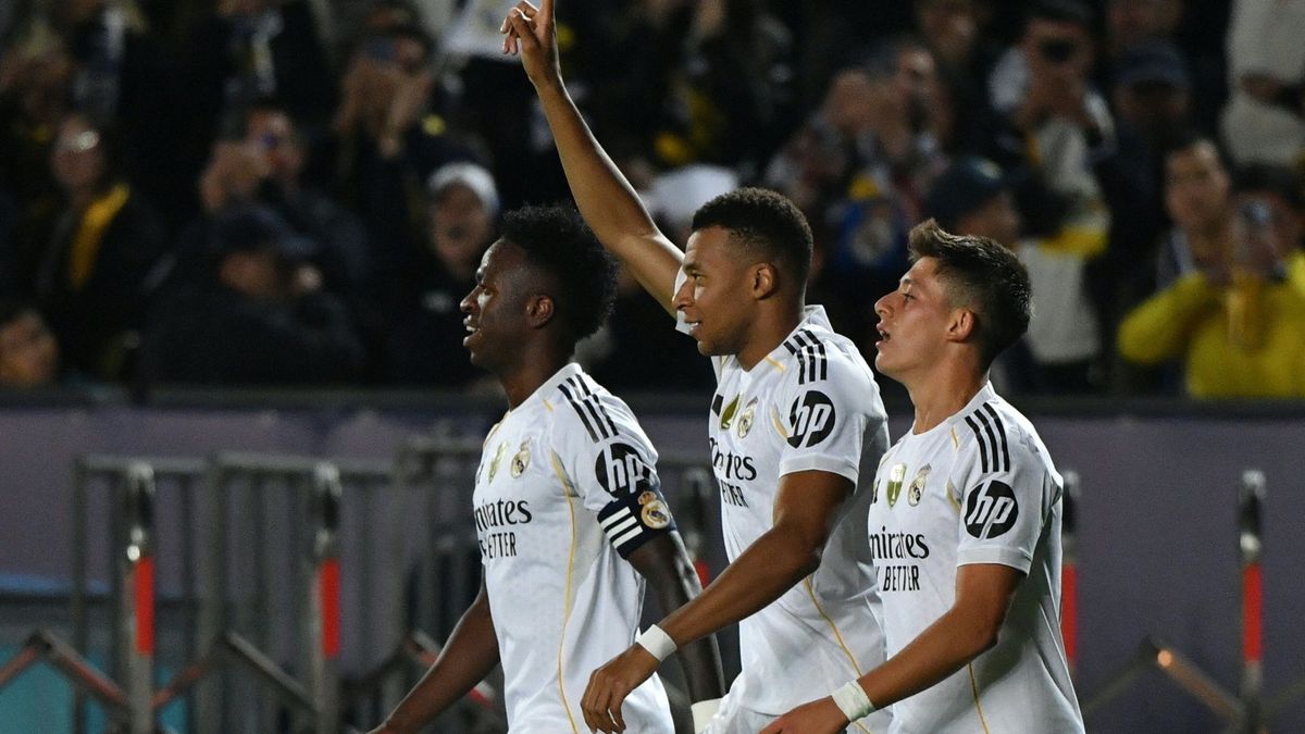 Führt Real zum Sieg: Kylian Mbappé (M.)