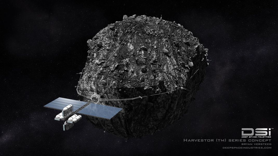 So stellte sich das mittlerweile gescheiterte Space-Mining-Unternehmen DSI den Weltraumbergbau vor