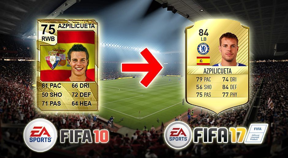 
                <strong>Cesar Azpilicueta (FIFA 10 - FIFA 17)</strong><br>
                Cesar Azpilicueta (FIFA 10 - FIFA 17)
              