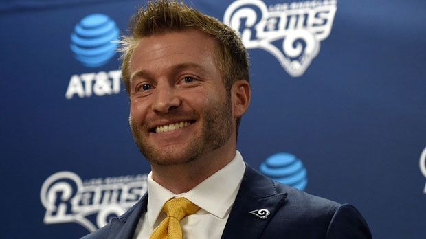 
                <strong>Sean McVay (Los Angeles Rams)</strong><br>
                1. Platz: Sean McVay (2017)Team: Los Angeles RamsAlter: 30 Jahre, 11 Monate
              