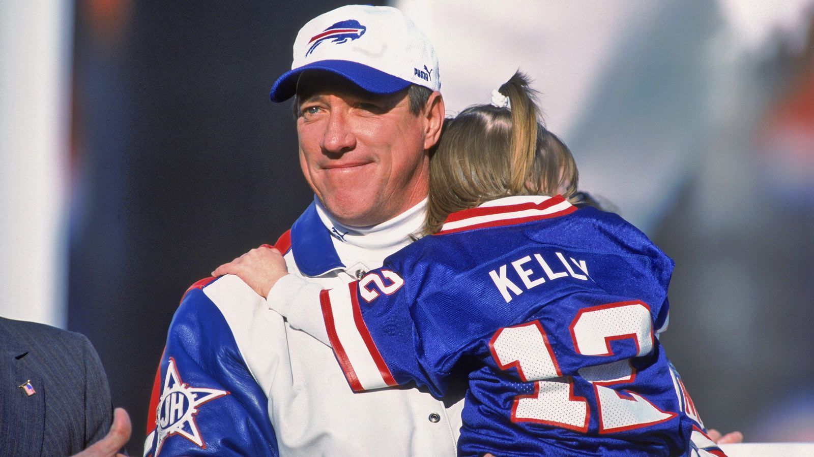 
                <strong>Buffalo Bills</strong><br>
                12 Jim Kelly (Foto), 34 Thurman Thomas, 78 Bruce Smith.
              