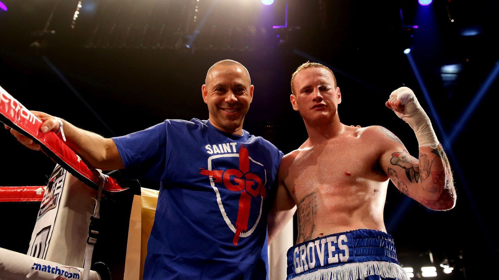 
                <strong>George Groves mit Ex-Coach Adam Booth</strong><br>
                Trainer Adam Booth formte Groves zum Weltklasse-Boxer - mit riesigem Ego.
              