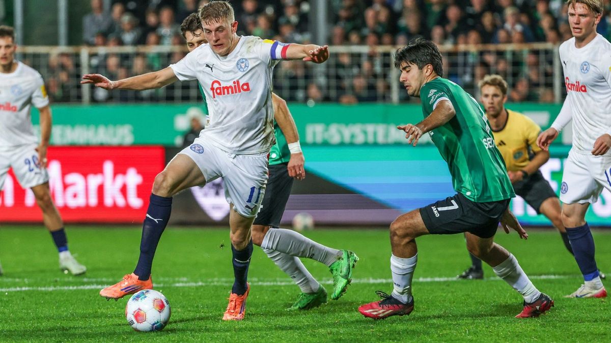 Holstein Kiel erleidet einen Dämpfer in Münster