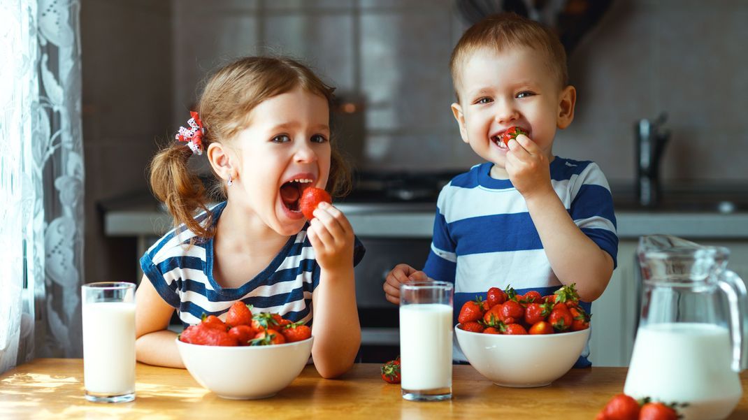 Alle lieben Erdbeeren: Die Kids futtern schon, die Frage nach dem Warum beantworten wir!