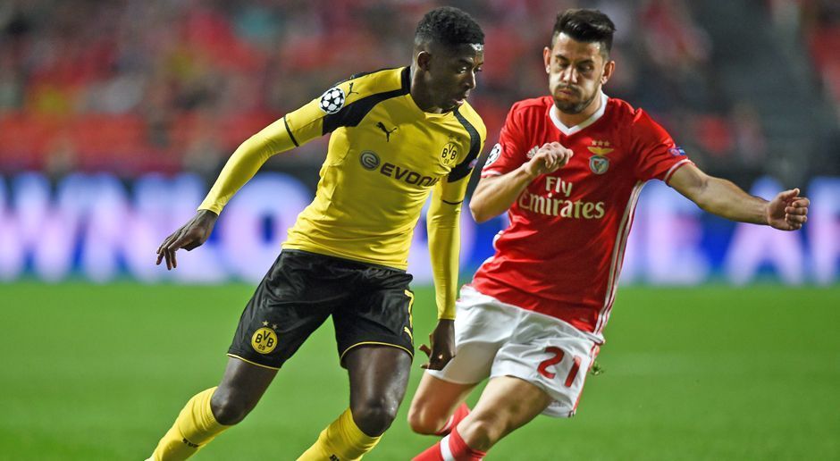 
                <strong>Ousmane Dembele</strong><br>
                Ousmane Dembele: Pfeilschnell, wendig, trickreich - aber oft zu schlampig im Zuspiel. Nach 23 Minuten mit der Möglichkeit, den BVB in Führung zu schießen, doch ein Benfica-Bein ist dazwischen. Nach 50 Minuten mit der Möglichkeit, für den BVB auszugleichen, doch Benficas Keeper pariert seinen Heber. Hat kurz vor der Pause Pech, als ein Foul von Lissabons Keeper Ederson an ihm nicht geahndet wird. ran-Note: 3
              