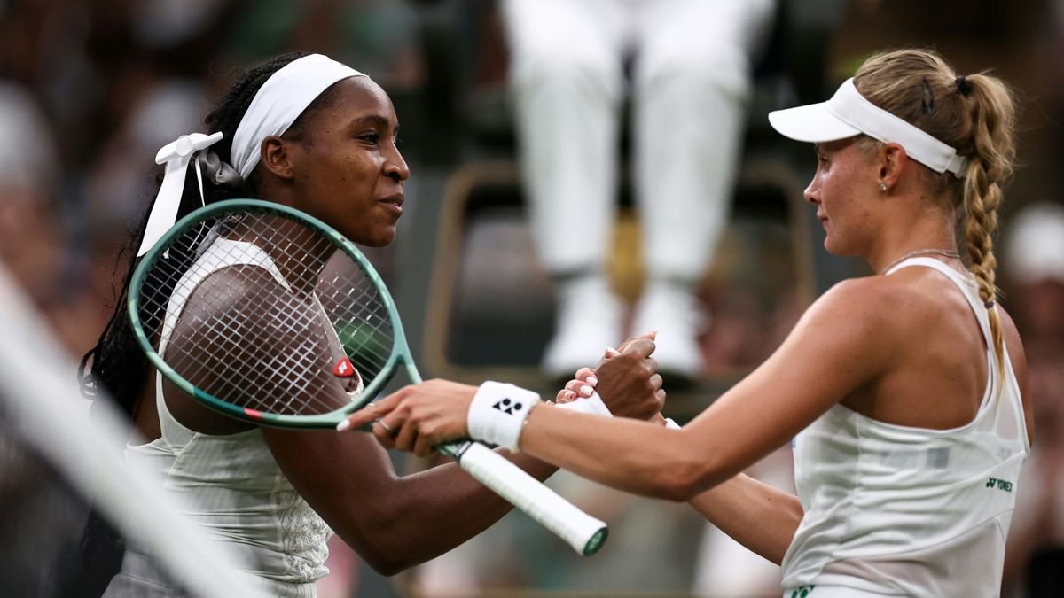Faire Gratulation: Gauff (l.) und Jastremska