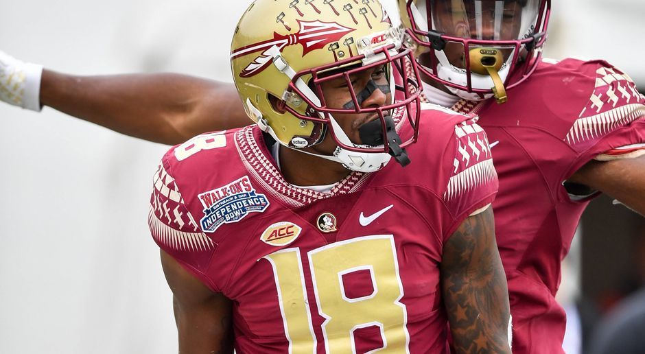 
                <strong>Auden Tate (Florida State)</strong><br>
                Die nackten Zahlen sind nicht allzu beeindruckend. Auden Tate kam in den vergangenen beiden Spielzeiten auf 65 Catches und 957 Yards. Seine Schnelligkeit gilt als limitiert. Zudem erlitt er eine Schulterverletzung. Warum er trotzdem gedraftet werden könnte? Mit seinen 1,96 Meter und seiner physischen Stärke kann er sich gut auf engem Raum durchsetzen, ist daher ein guter Mann für kurze Pässe in der gegnerischen Redzone.
              