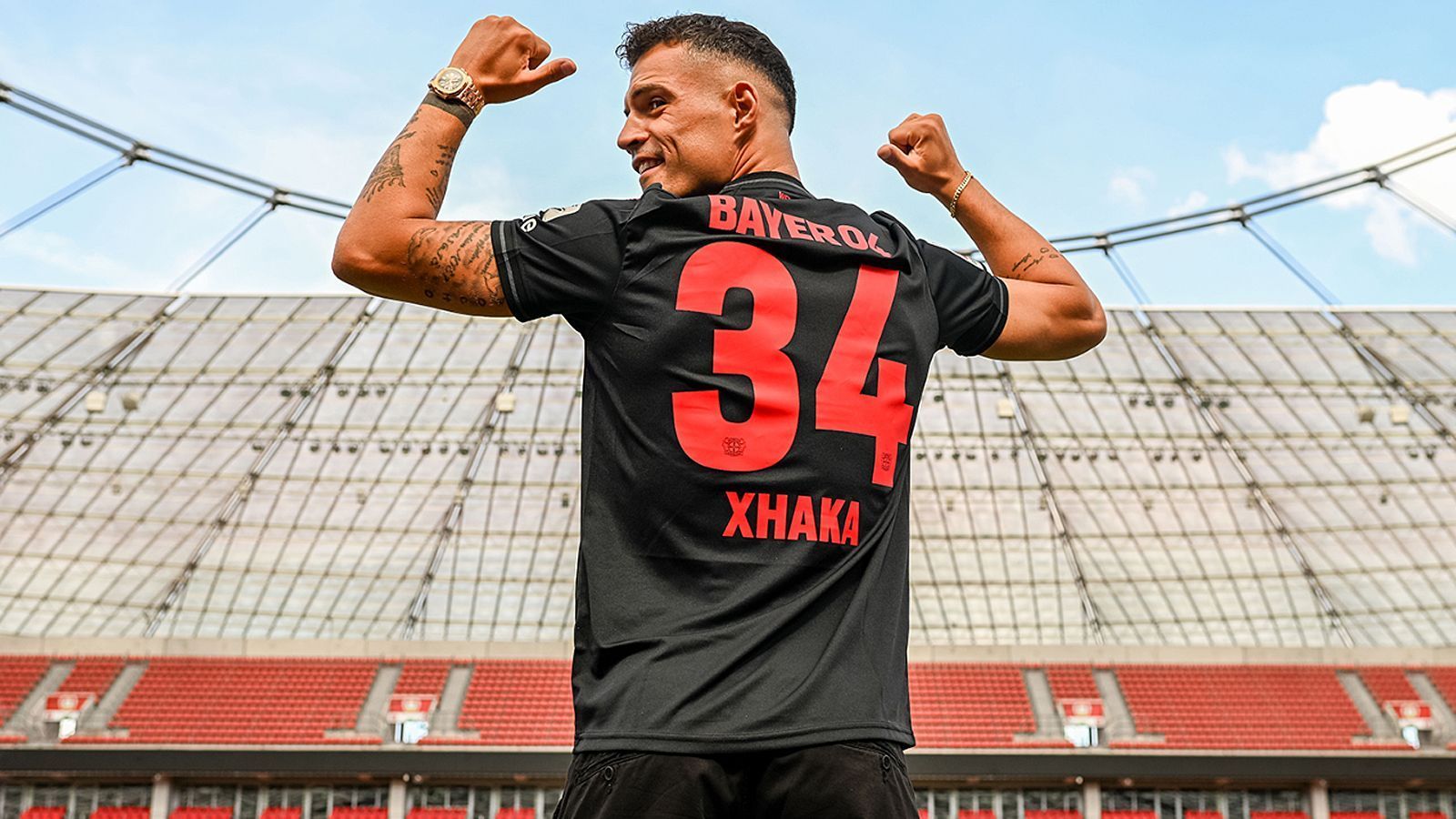 
                <strong>Platz 4 - Granit Xhaka</strong><br>
                &#x2022; Ablösesumme: 25 Millionen Euro<br>&#x2022; Aufnehmender Verein: Bayer Leverkusen<br>&#x2022; Abgebender Verein: FC Arsenal<br>&#x2022; Alter zum Zeitpunkt des Transfers: 30 Jahre (Juli 2023)<br>
              