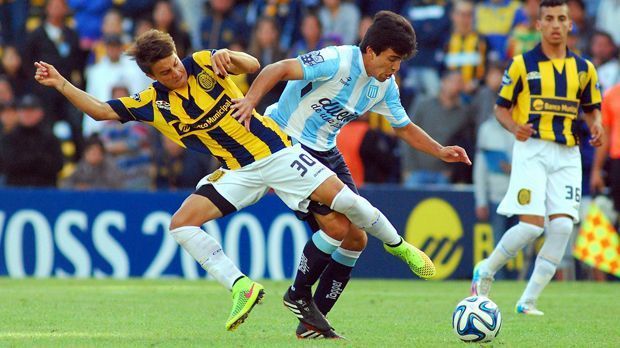 
                <strong>Franco Cervi (Benfica Lissabon)</strong><br>
                Franco Cervi: Der 21-jährige Argentinier (li.) von Rosario Central wird sich 2016 Benfica Lissabon anschließen. Dafür überweist der portugiesische Champions-League-Teilnehmer kolportierte 4,6 Millionen Euro Ablöse an den argentinische Erstligisten, bei dem auch der ehemalige Nürnberger Javier Pinola spielt.
              