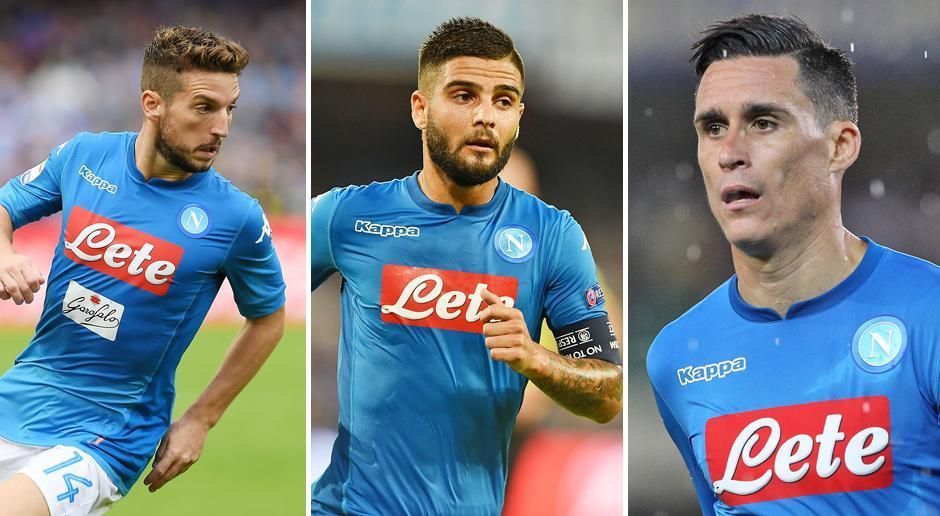 
                <strong>Platz 5: SSC Neapel</strong><br>
                Tore insgesamt: 18Trio (von li. nach re.): Dries Mertens (10 Tore), Lorenzo Insigne (3 Tore), Jose Callejon (5 Tore)
              