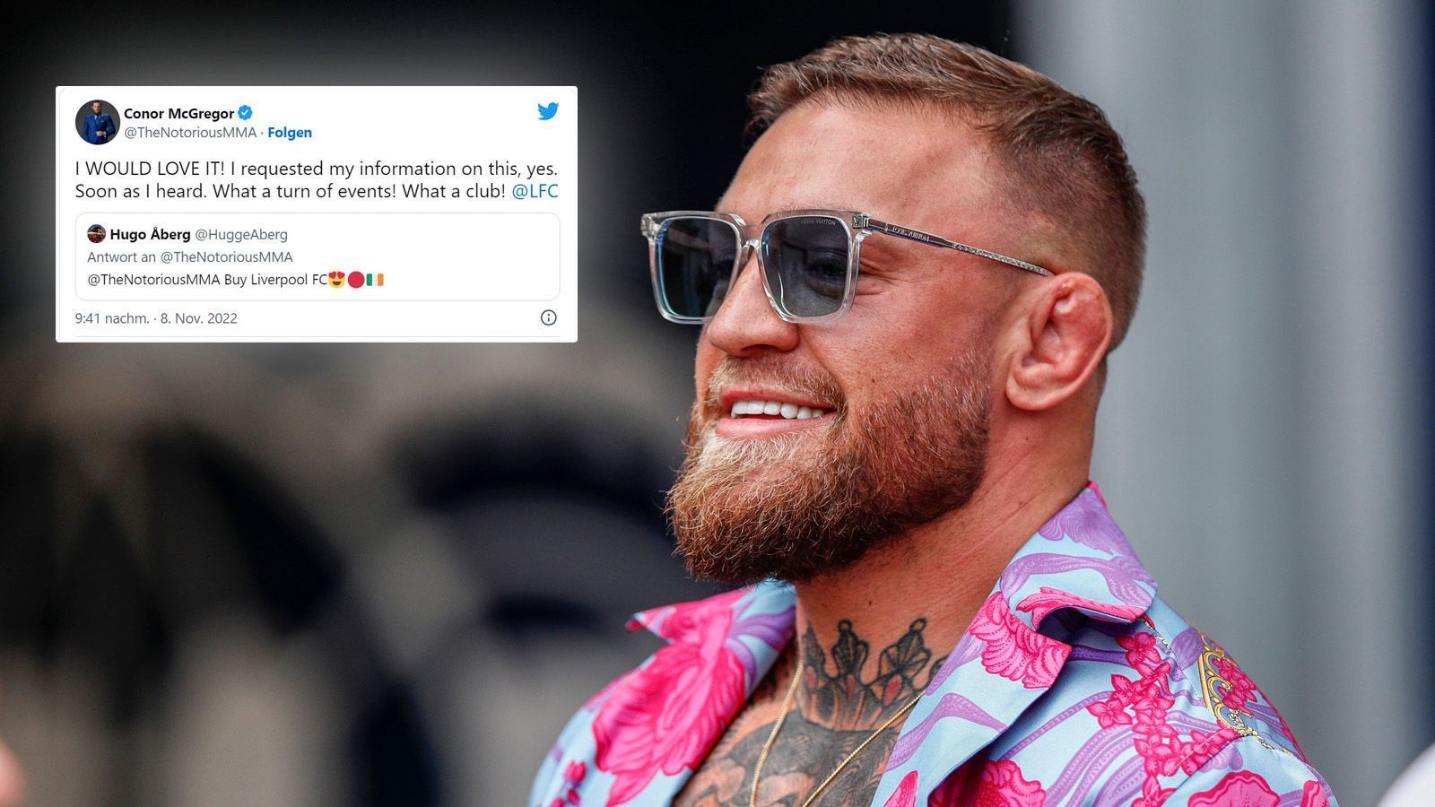 
                <strong>Conor McGregor</strong><br>
                Der neueste Interessent an einem Kauf des FC Liverpool scheint Conor McGregor zu sein. Der MMA-Kämpfer bekundete sein Interesse zumindest selbst bei Twitter: "Ich würde es lieben. Ich habe meine Informationen dazu angefordert, ja. Direkt als ich davon hörte. Was für eine Wendung der Ereignisse. Was für ein Verein!" Allerdings gilt der Ire eigentlich als Anhänger von Manchester United - dem großen Rivalen Liverpools. Alleine wäre ein Kauf für McGregor so oder so aber nicht zu stemmen. "Forbes" listete ihn 2022 mit 43 Millionen Euro Einnahmen auf Rang 35 der bestverdienenden Sportler, vom Kaufpreis der Reds ist sein Vermögen aber noch ein sehr weites Stück entfernt.
              