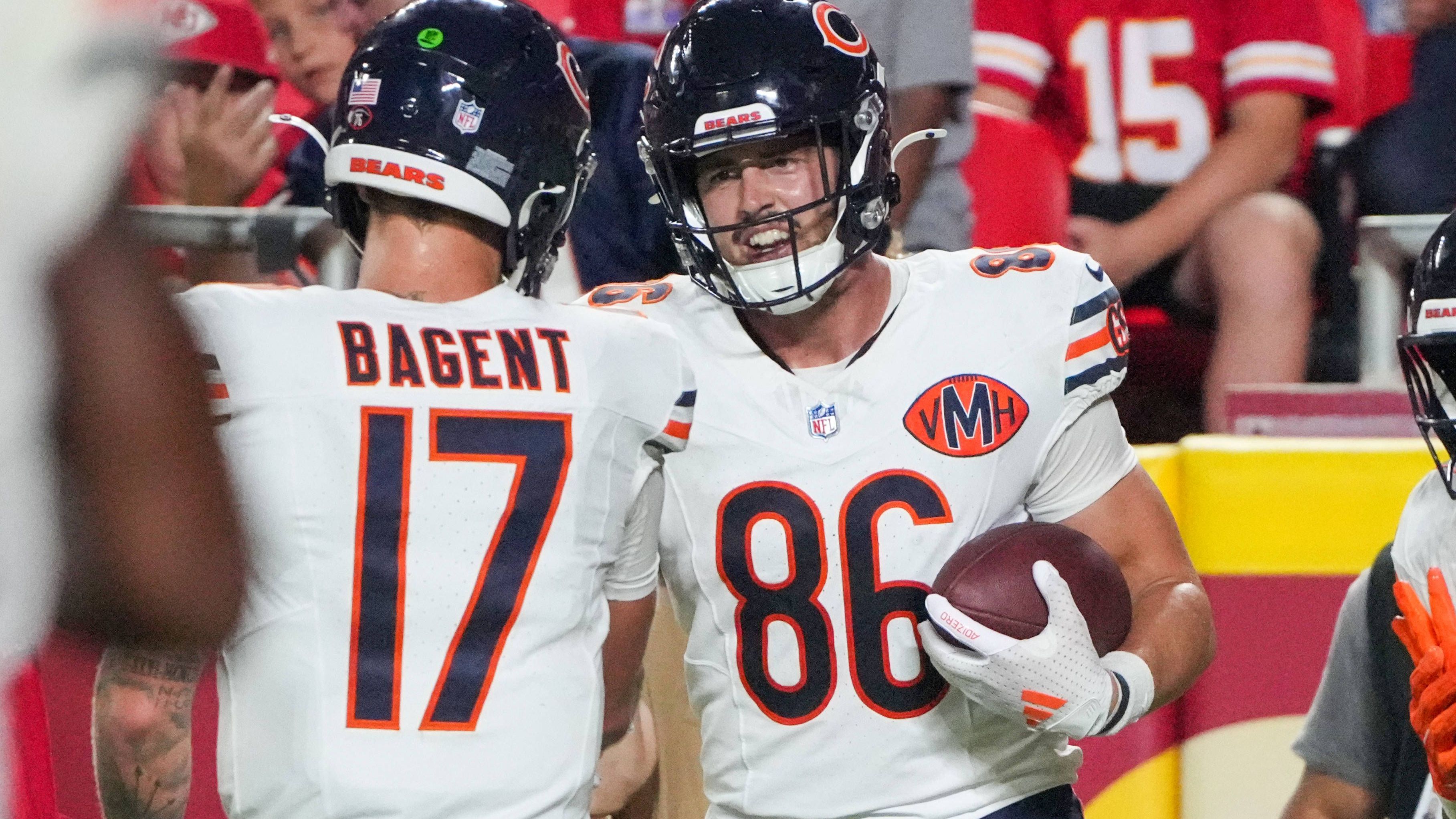 <strong>Chicago Bears</strong><br>RB Deion Hankins<br>WR Samori Toure<br>TE Thomas Gordon<br>OL Chris Glaser<br>LB Swayze Bozeman<br>DB Major Burns<br>DB Mark Perry<br>DB Jeremiah Walker
