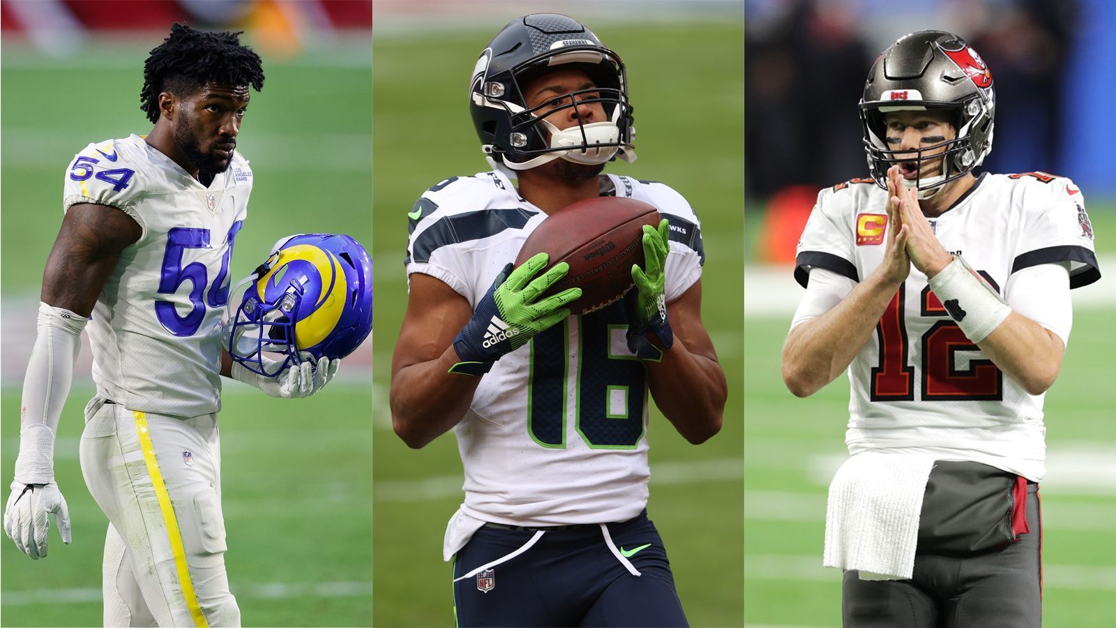 
                <strong>Floyd, Lockett, Brady und Co: Diese NFL-Stars haben sich in Week 17 noch einen Vertragsbonus erspielt </strong><br>
                Für einige Spieler wurde der abschließende Spieltag der Regular Season noch einmal zum Zahltag. ran.de zeigt, wer sich in Woche 17 noch einen Vertragsbonus erspielte.
              