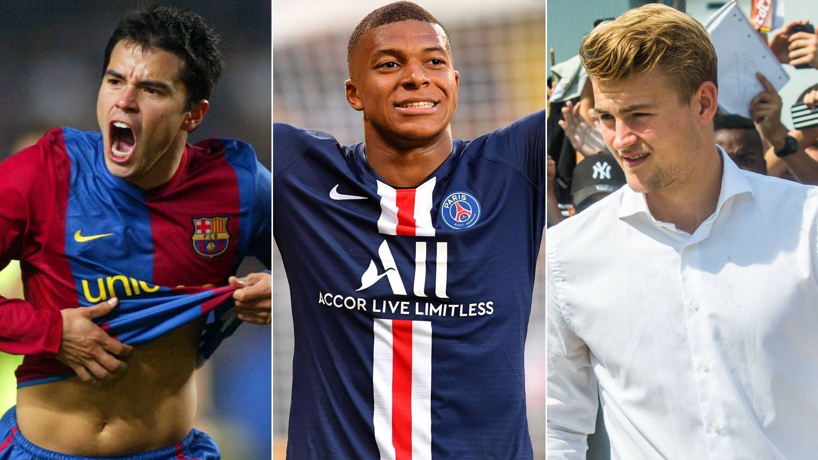 
                <strong>Top 10: Die teuersten Teenager-Transfers der Fußball-Geschichte</strong><br>
                Der erst 19-jährige Matthijs de Ligt (re.) wechselte kürzlich für 85,5 Millionen Euro Ablöse von Ajax Amsterdam zu Juventus Turin. Damit ist der Niederländer mittendrin unter den teuersten Teenagern der Fußball-Geschichte. ran.de zeigt die Top 10 der teuersten Teenager-Transfers. (Stand: 19. Juli 2019/Quelle: transfermarkt.de)
              