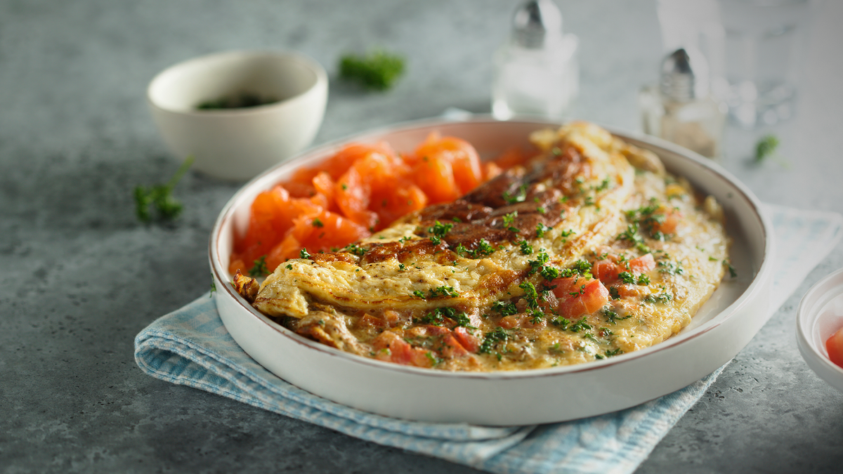 Anti-Kater-Omelette mit Lachs