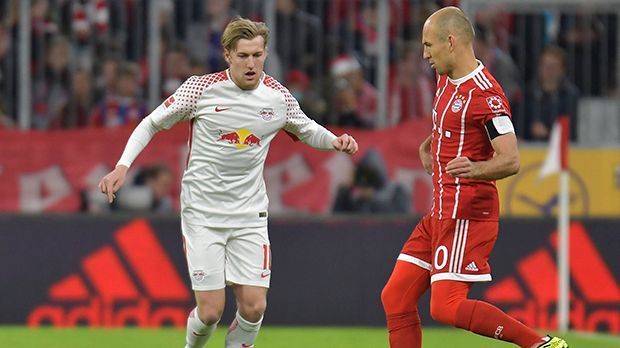 
                <strong>Emil Forsberg (RB Leipzig)</strong><br>
                Kann in Folge der Umstellung bei RB seine offensiven Qualitäten eigentlich überhaupt nicht mehr zur Geltung bringen. Muss viel Defensivarbeit verrichten, was nicht seine größte Stärke ist. Ist auch an der Entstehung des Gegentors zum 0:1 beteiligt. ran-Note: 4
              