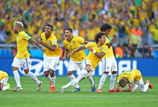 
                <strong>Brasiliens Elfmeterkrimi gegen Chile</strong><br>
                Brasilien konnte das WM-Aus gegen Chile noch knapp abwenden. Nach einem Elfmeterkrimi steht die "Selecao" im Viertelfinale. Die gerade noch mal abgewendete Katastrophe sorgte für emotionale Szenen nach dem Abpfiff. 
              