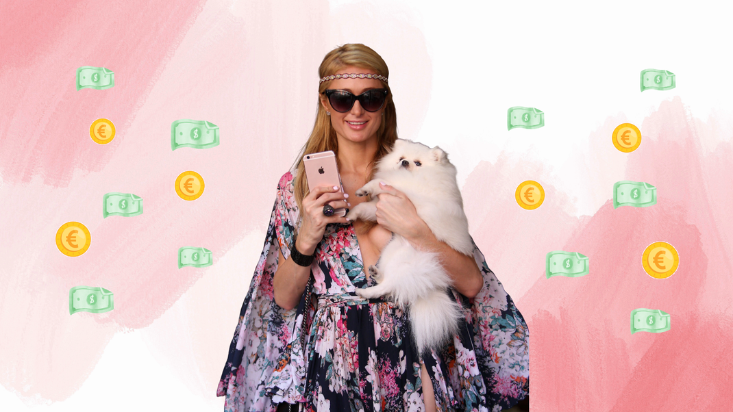 Paris Hilton mit ihrem 13.000 Dollar Hund "Mr.Amazing" 