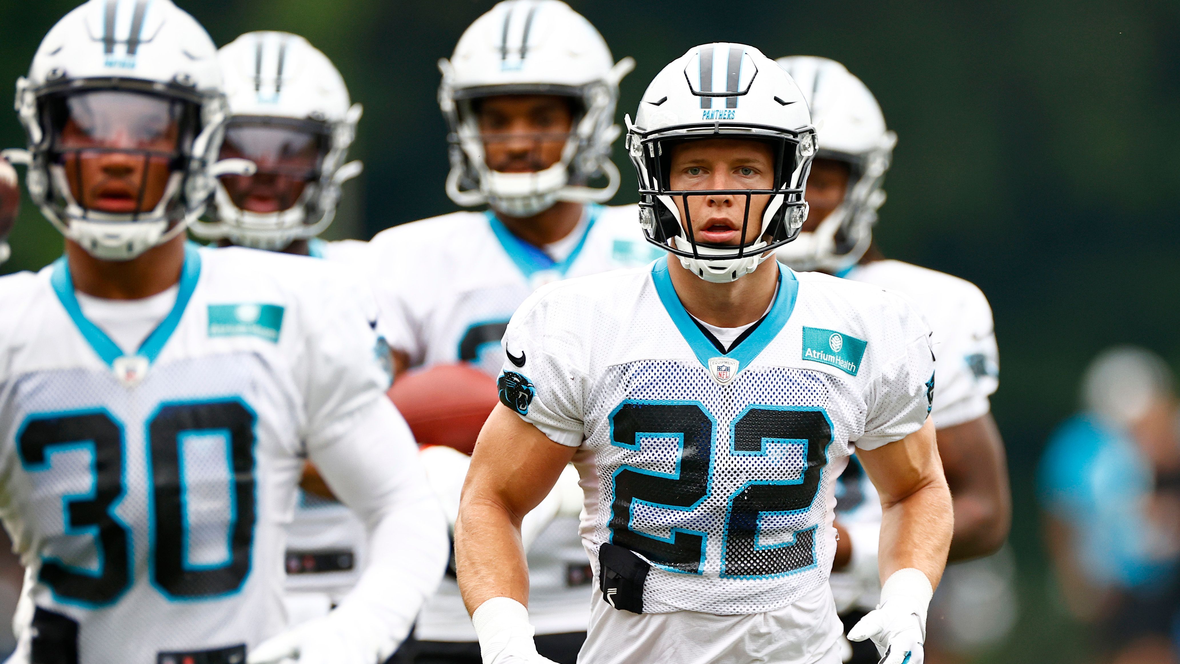 
                <strong>Carolina Panthers</strong><br>
                Captains: Linebacker Shaq Thompson, Running Back Christian McCaffrey, Cornerback Donte Jackson, Defensive End Brian Burns, Quarterback Sam Darnold, Center Matt Paradis, Right Tackle Taylor Moton, Long Snapper J.J. Jansen
              