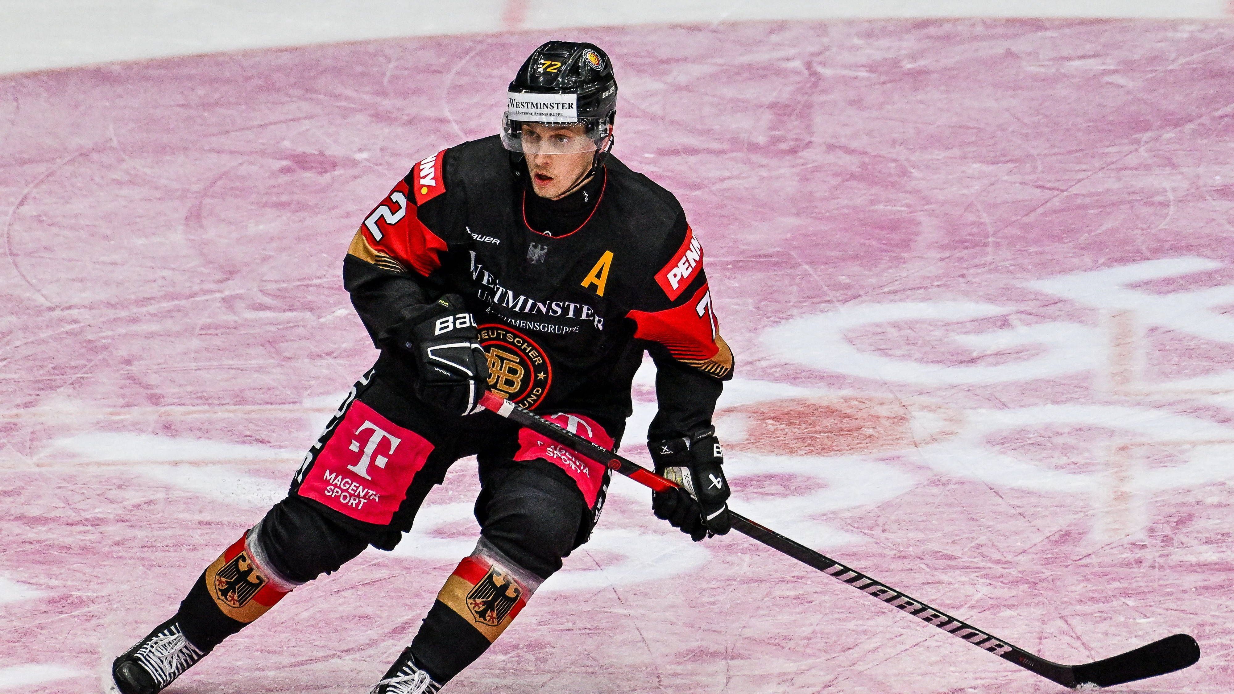 <b>Dominik Kahun (Vizekapitän)</b><br>Position: Stürmer<br>Verein: HC Lausanne