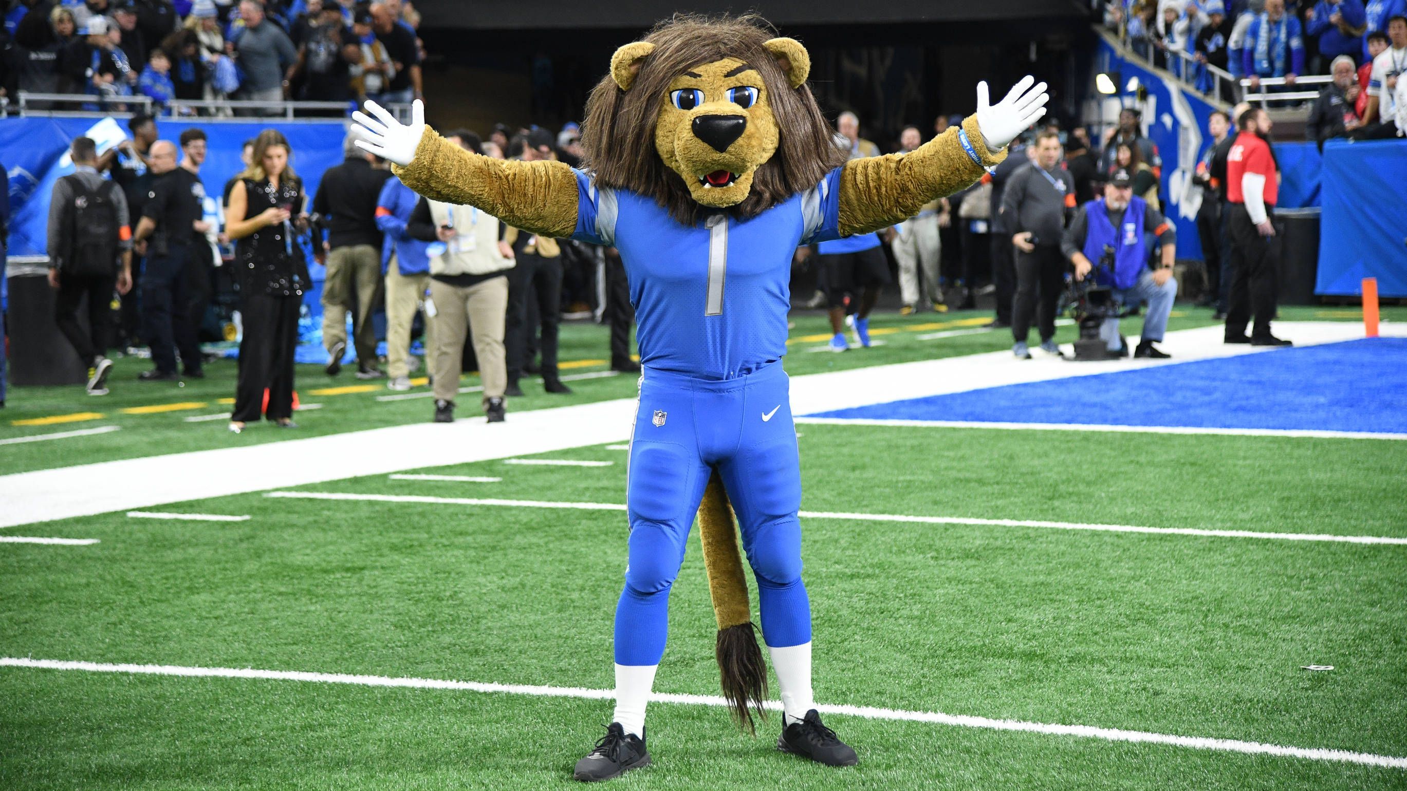 <strong>Detroit Lions</strong><br>Offizielles Maskottchen: Roary<br>ChatGPT: Motor Roar<br>Erklärung: kombiniert Autostadt und Löwengebrüll