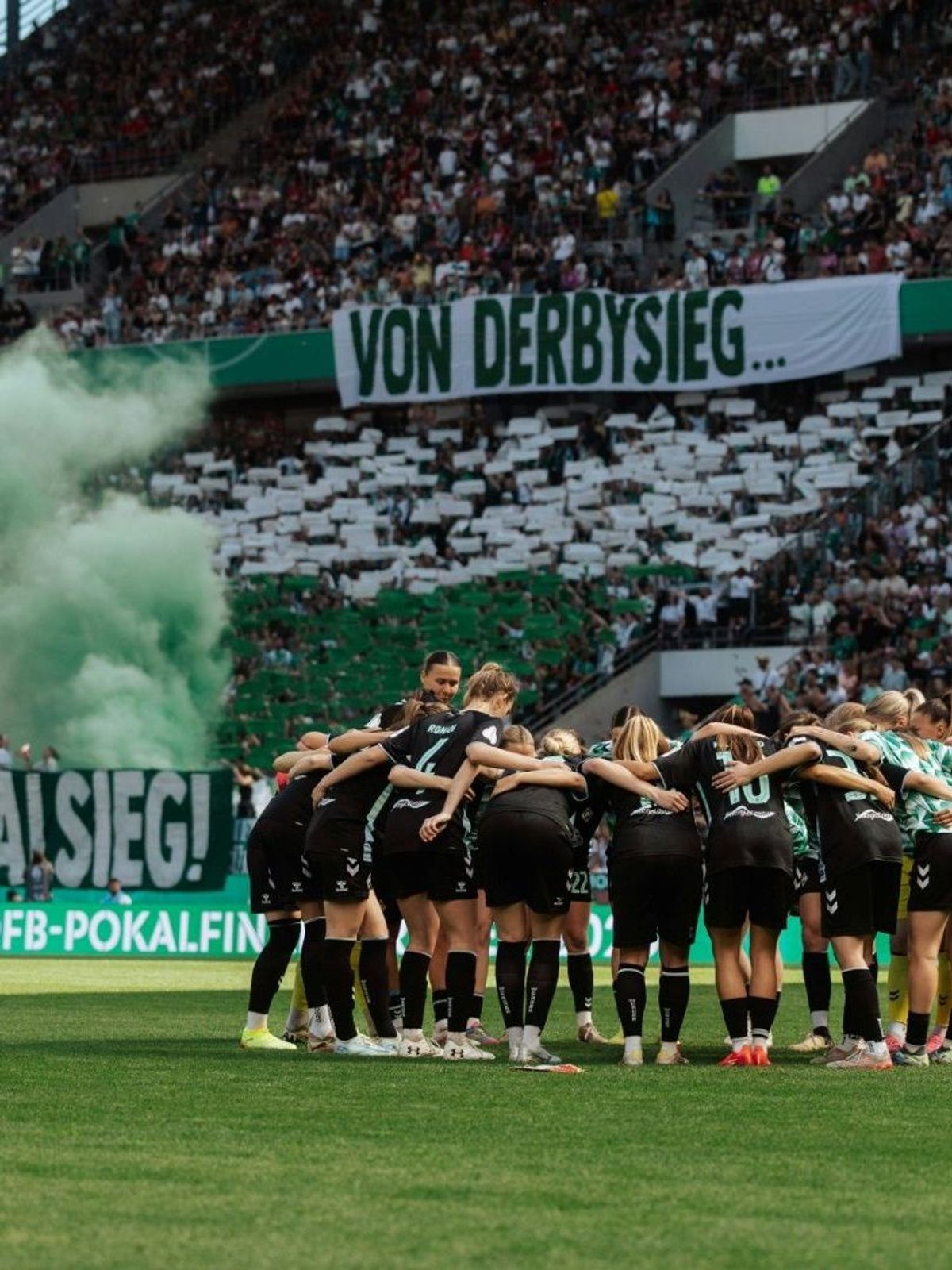 Die mitgereisten Werder-Fans sorgten für Stimmung