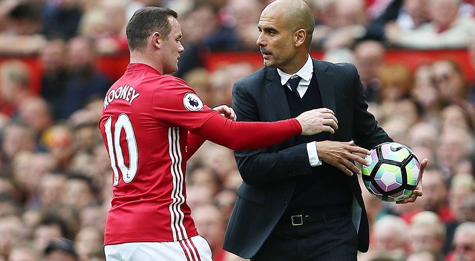 
                <strong>Mourinho vs Guardiola</strong><br>
                Guardiola macht derweil nähere Bekanntschaft mit United-Haudegen Wayne Rooney. Der würde gern den Ball wieder haben ...
              