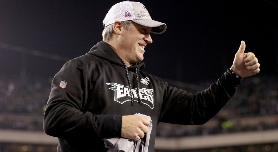 
                <strong>Douglas Irving "Doug" Pederson</strong><br>
                Philadelphia EaglesHead Coach
              