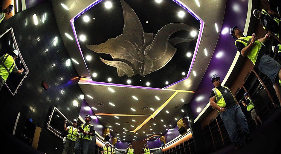 
                <strong>U.S. Bank Stadium 6</strong><br>
                Ebenfalls ein neuer Teil des Stadions: Die Vinkings Hall of Legends
              
