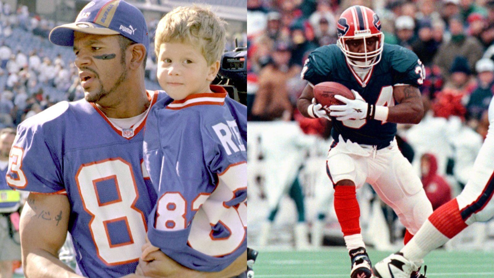 
                <strong>Buffalo Bills: Andre Reed/Thurman Thomas</strong><br>
                Touchdowns erzielt: beide 87Position: Wide Receiver (Reed), Running Back (Thomas)
              