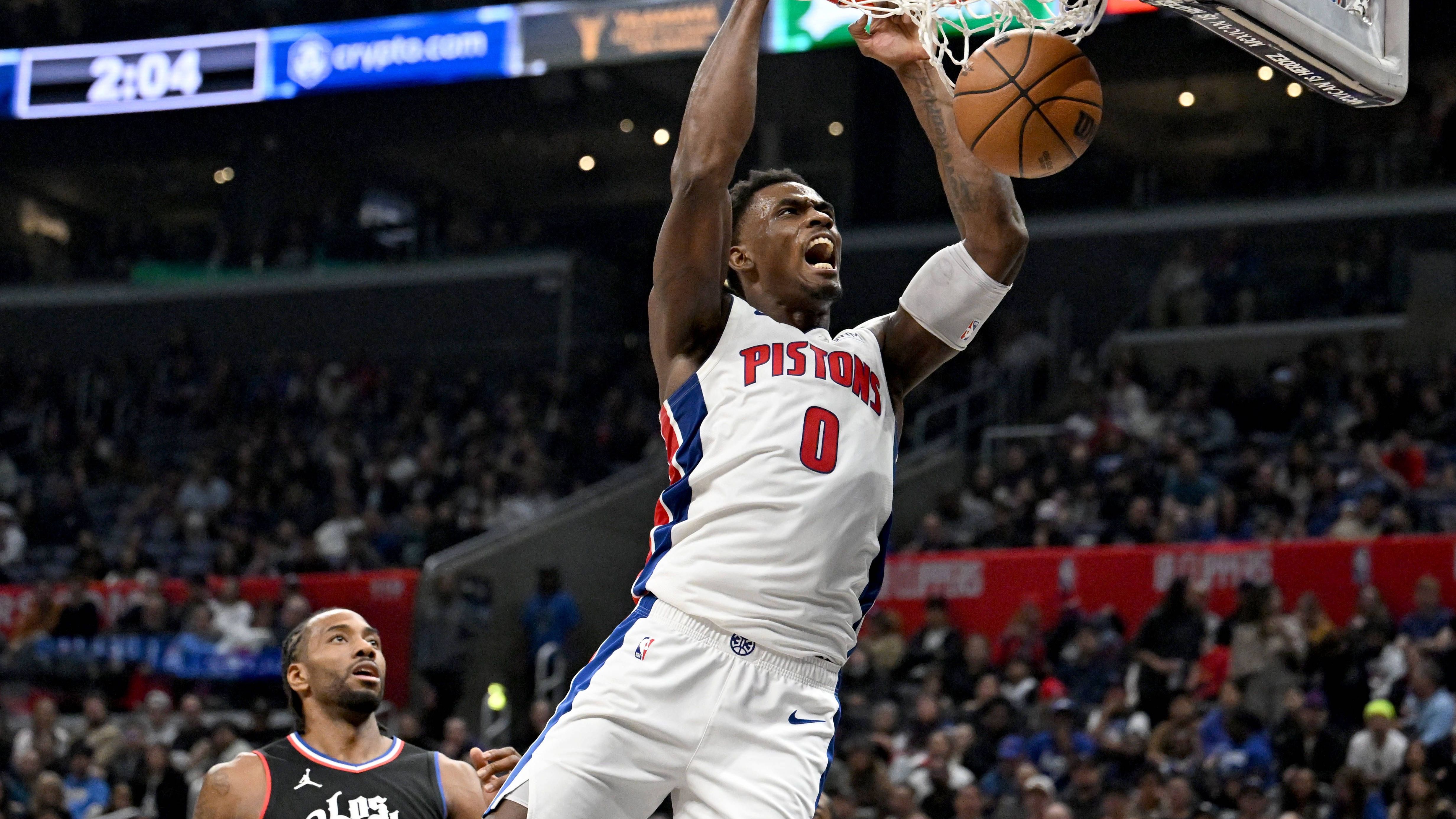 <strong>29. Detroit Pistons (zuvor Rang 29, 12:54)<br></strong>Oha, die Pistons! Die Hornets, Raptors und Nets wurden in den vergangenen Tagen besiegt. Zuvor wurde die Kritik am sehr teuren Trainer Monty Williams etwas größer. Ein Problem stellen weiterhin die Ballverluste dar (15,5). Positiv zu bewerten ist derweil die Saison von Jalen Duren, der im Schnitt auf ein Double Double kommt.