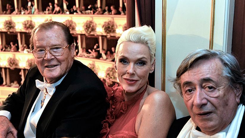 2012: Brigitte Nielsen & Roger Moore