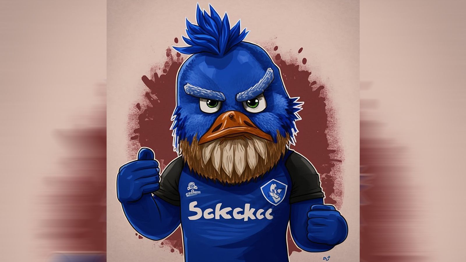 
                <strong>FC Schalke 04</strong><br>
                Auf Schalke war Erwin gestern, heute ist "der Blaue". "Erwin wollte nicht in Rente gehen, da kam dieser Vogel und hat ihn 'überredet'. 'Der Blaue' macht seinem Namen alle Ehre, schlägt nach Niederlagen die Kabine kurz und klein. Anführer der Spieler-Jagd 2021", erklärt sich "footballjessy" das AI-Ergebnis zu den Gelsenkirchenern. 
              