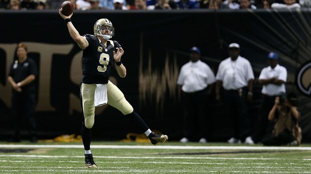 
                <strong>Drew Brees (New Orleans Saints)</strong><br>
                Drew Brees wirft für die New Orleans Saints im Spiel gegen die New York Giants sieben Touchdown-Pässe. Damit hat er einen All-Time-Record der NFL eingestellt!
              