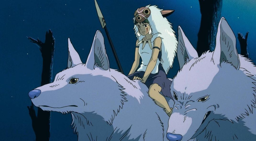 Prinzessin Monokoke wurde von Wolfsgöttern aufgezogen.