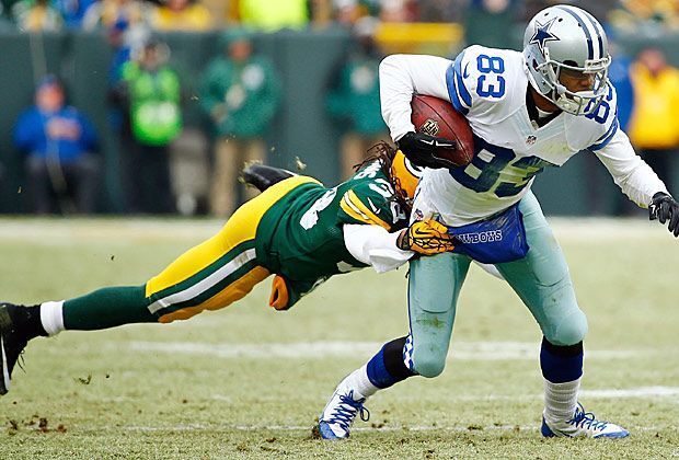 
                <strong>Dallas Cowboys vs. Green Bay Packers</strong><br>
                Die Dallas Cowboys sind nämlich keineswegs eingefroren und biegen die Partie um. Die Gäste sind wie in diesem Bild kaum noch aufzuhalten und liegen zur Pause mit 14:10 in Front!
              