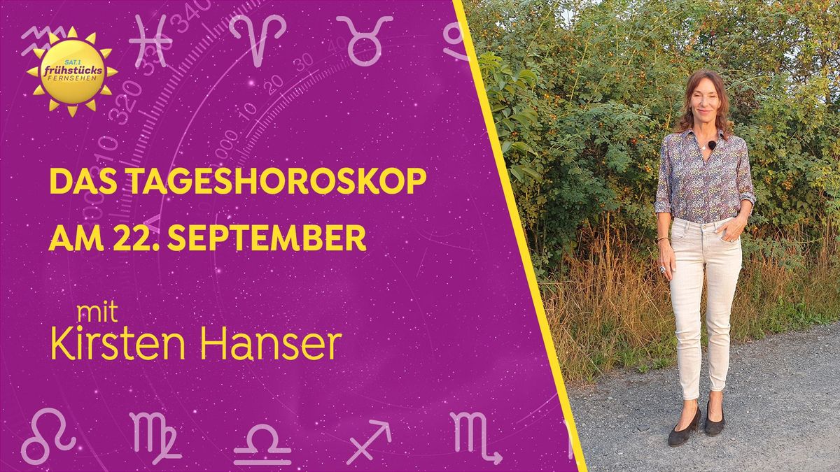 Tageshoroskop am 22.09.2022