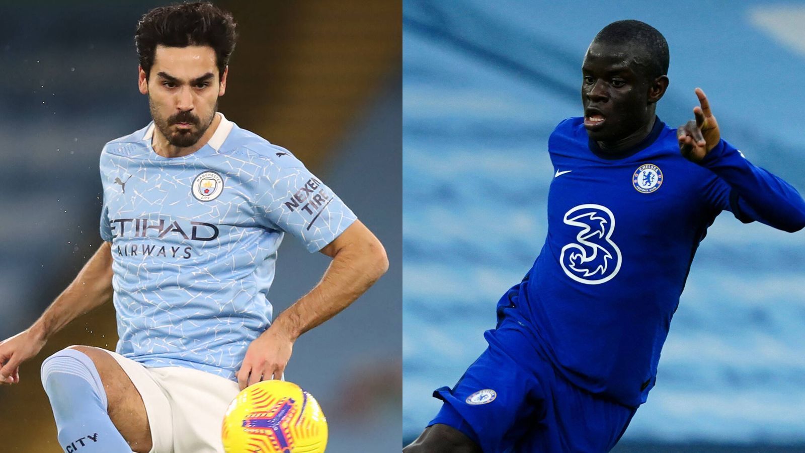 
                <strong>Mittelfeld: Ilkay Gündogan vs. N'Golo Kante</strong><br>
                Ilkay Gündogan ist in dieser Saison Dreh- und Angelpunkt im Team von Pep Guardiola, er steht bei 17 Pflichtspieltoren, er ist der Ruhepol, der Ballverteiler, der Antreiber. Doch das ist sein Gegner auch. "N'Golo Kante ist unglaublich. Er ist wie zwei Spieler in einem", schwärmte Thomas Tuchel über seinen Mittelfeld-Motor, der zum einen als Abfangjäger brilliert, aber auch das Spiel ankurbelt. Bei diesem Duell prickelt es. Augenhöhe, 6:4.
              