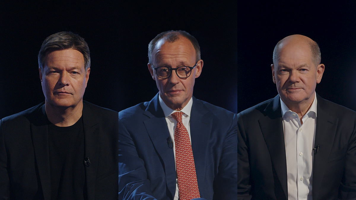 15 Minuten: Robert Habeck, Friedrich Merz und Olaf Scholz - #