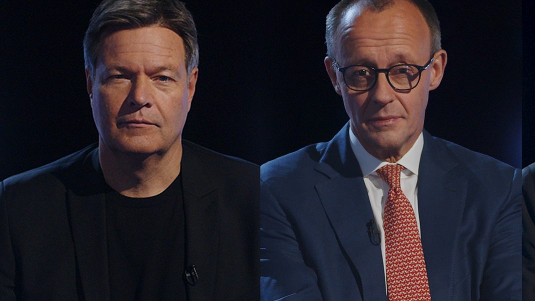 Robert Habeck, Friedrich Merz, Olaf Scholz