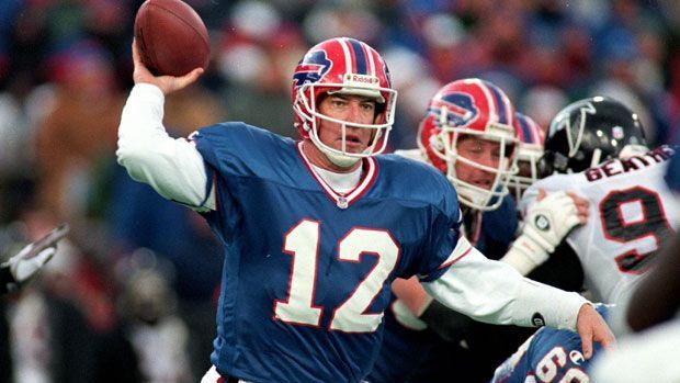 <strong>Platz 16 (geteilt): Jim Kelly</strong><br>Playoff-Spiele: 17<br>Playoff-Siege: 9<br>Teams: Buffalo Bills