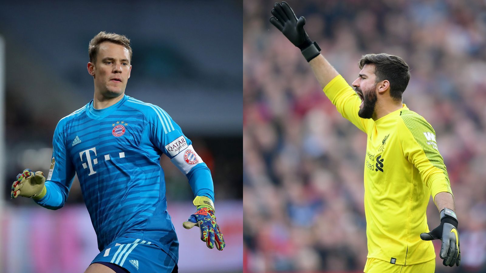 
                <strong>Tor: Manuel Neuer vs. Alisson Becker</strong><br>
                Neuers Leistungen haben sich nach einem zwischenzeitlichen Durchhänger wieder stabilisiert. Doch seit seiner fast einjährigen Pause hat der Nationaltorhüter noch nicht die Topform früherer Tage. Alisson hat sich in dieser Saison auch schon die ein oder anderen Unsicherheit geleistet. Insgesamt konnte der Brasilianer allerdings die 62,5 Millionen Euro Ablöse rechtfertigen, die Liverpool für ihn gezahlt hat. In 37 Partien konnte er 24 Mal seinen Kasten sauber halten. Neuer in 33 Partien nur 14 Mal. Punkt Alisson. Bayern 0:1 Liverpool 
              