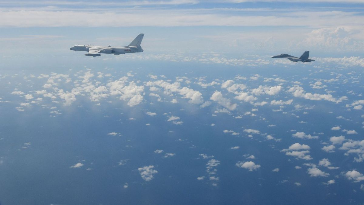 Chinesische Kampfflieger um Taiwan