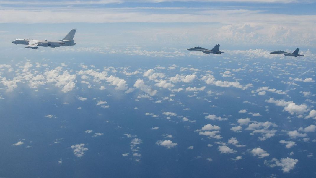 China setzte seine Militärübung um Taiwan fort.